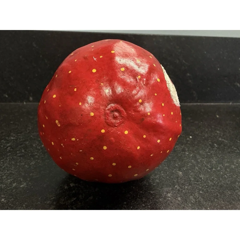 Vtg‎ Hand Painted Santa Claus Gourd 8